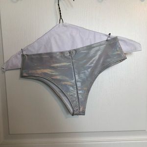 High waist rave shorts